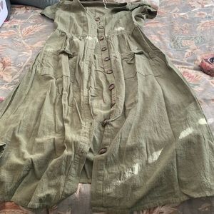 Very cute button up dress